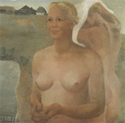 Дейнека Александр Александрович. Купающиеся девушки. 1933 Холст, масло. 99,3x102,7 Государственная Третьяковская галерея