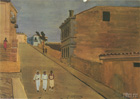 Дейнека Александр Александрович. Севастополь. Вечер. 1934 Бумага, акварель, темпера. 41,7x58,8 Государственная Третьяковская галерея